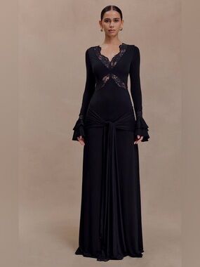 Meshki | Dresses | Roxanne Velvet Corset Maxi Dress | Poshmark